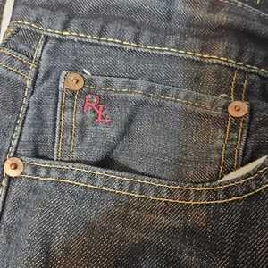 Ralph Lauren RL Jeans Dark Wash Straight Leg Mens Denim Pants Size 36x32